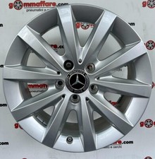 4 cerchi lega mercedes classe a b c a2464010500 r16 silver lt004366