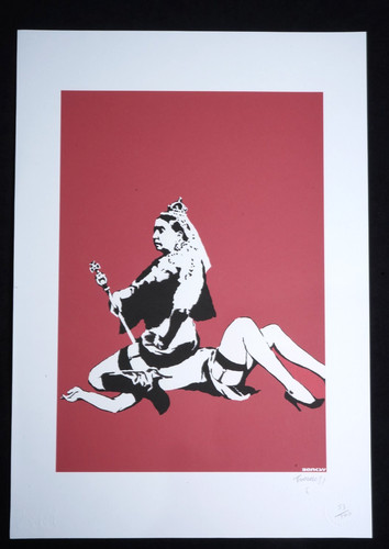 Banksy litografia 50x35