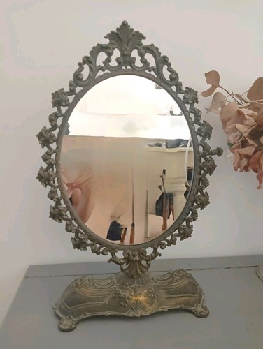 Specchio antico bronzo - in,