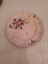 ANTICO RARO PIATTO MAIOLICA CERAMICA LODIGIANA VECCHIA LODI FINE 800