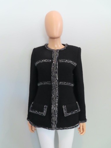 Chanel black tweed full - chanel,