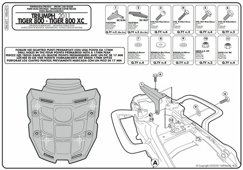 Sr6401 givi attacco bauletto - sr6401,