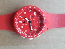 SWATCH CHRONO COL. ROSSO CONDIZIONI PARI AL NUOVO CON CONFEZIONE ORIG. PERFETTA