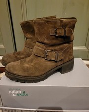 Stivaletti Marroni In Camoscio