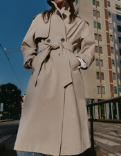 ZARA Trench lungo antivento