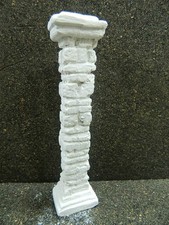 Colonna in Gesso Cm 12h Capitello Mattoni Tempio Pastori Presepe