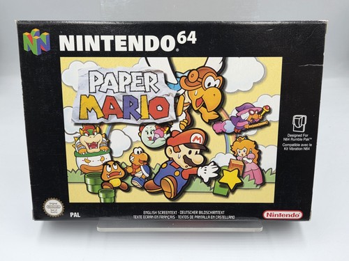 N64 nintendo paper - paper, mario