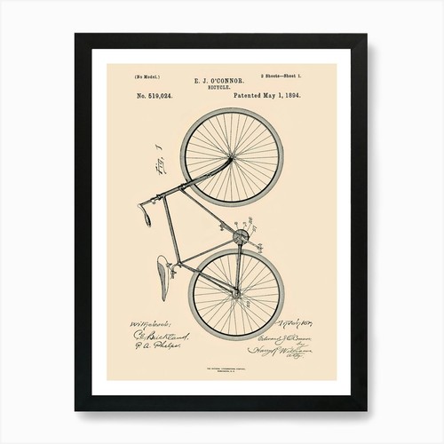 Poster vintage brevetto - poster,
