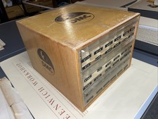 Cassettiera vintage DMC filo filo filo filo legno 3 cassetti ricamo armadio divisori