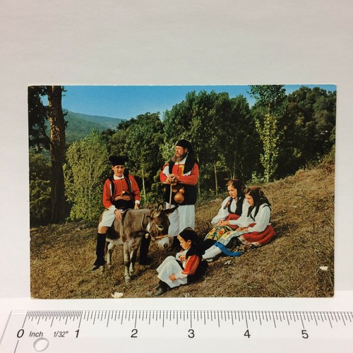 Cartolina italia costumi sardi - cartolina,