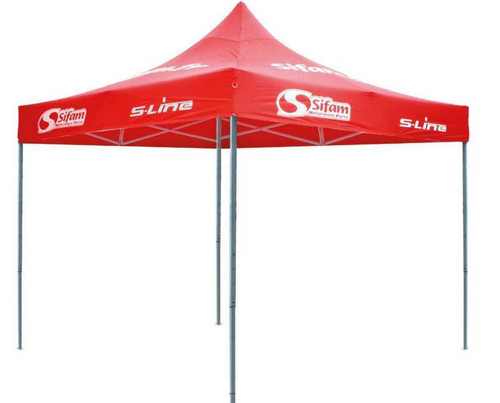 Gazebo rosso polyestere stand - gazebo,