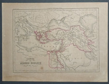 Antica mappa Mondo Biblico