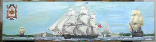 Quadro veliero decoupage - "il,