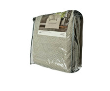 Surefit Premier Collection Slipcover Poltrona Acadia Oyster Beige Grigio 2 Pezzi