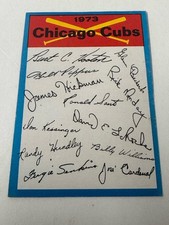 1973 Topps Team Checklists