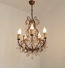 Lampadario gabbia metallo