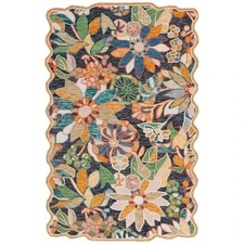 Tappeto in lana trapuntato a