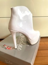 Stivale Sharlene bianco lucido tacco alto,n 39