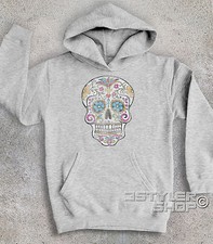 Felpa bambino TESCHIO MESSICANO ANTICHIZZATO mexican skull tattoo old school