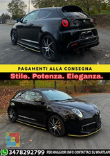 ?FLAPS SOTTO MINIGONNE ADATTE PER ALFA ROMEO MITO ABS NERO LUCIDO?