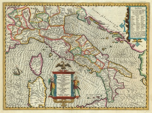 Mappa italia antiqua filippo - "italia,