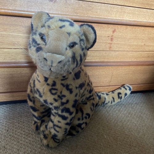 Vintage large plush leopard - plush,