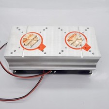 Ventilatore dissipatore led 60 gradi DC12V + lente vetro 44mm per led alta potenza 50W 100W