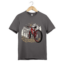 Maglietta Mountain Bike Adventure | Maglietta Unisex MTB Trail Riding | Top Forest Biker