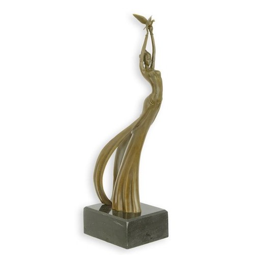 Scultura bronzo ragazza - ragazza, che