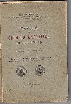 Tavole chimica analitica - tavole,