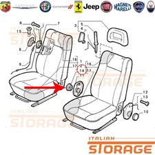 FIAT CINQUECENTO POMELLO REGOLAZIONE SEDILI ANTERIORI NERO ORIGINALE 181926880