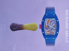 Montre vintage RICHARD MILLE annuncio impremée!!"Montre Bleue pour Enfants"