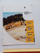 Caterpillar 627B 637 657B 666B wheel tractor scrapers depliant anni 70 originale