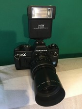 Macchina fotografica  Praktica BX20+Flash MaxWell+obiettivo Pentacon 2.8/135 