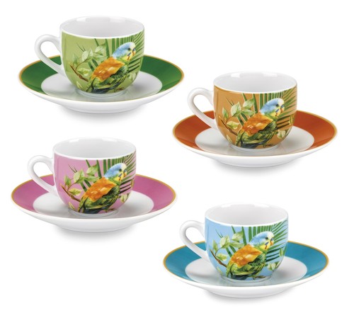 Fade parrot set tazze caffè - fade, 4