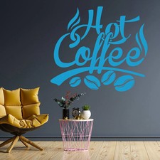 Hot Coffee Wall Art Sticker |