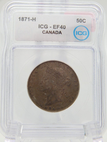 1871 canada pezzo 50 - da,