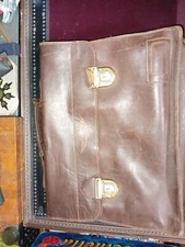 CARTELLA PORTA DOCUMENTI VALIGIA PELLE AERONAUTICA MILITARE ANNI 70-80 RARITA'!