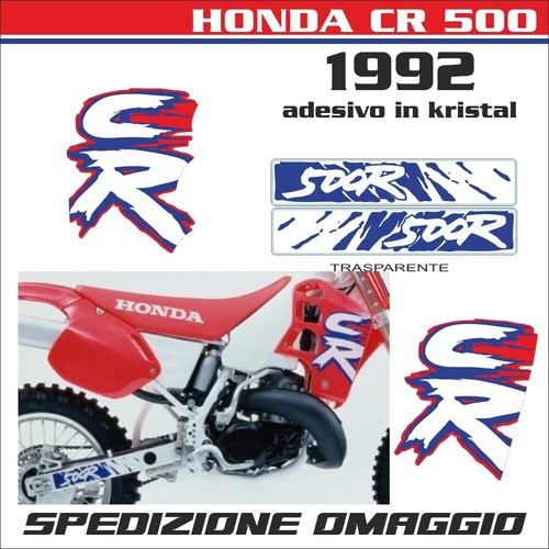 Honda 500 1992 adesivi - cr, in