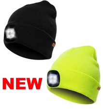 Cuffia Berretto con Luce testa Ricaricabile Cappello per Escursionismo Jogging