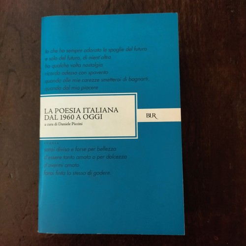 Poesia italiana dal - italiana, a