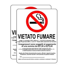 2 Pezzi Cartello Vietato