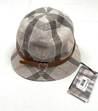 Nuovo cappello da pescatore Barbour, Bucket Hat, Small, cappello da donna, tartan