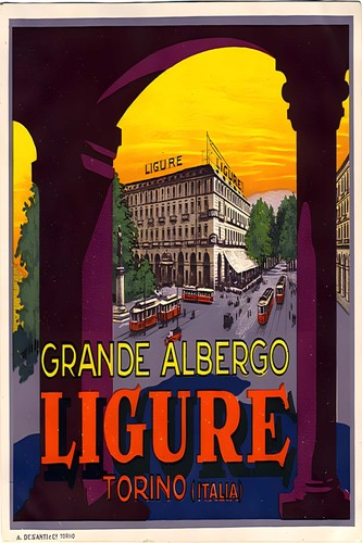 Poster grande albergo - poster, ligure