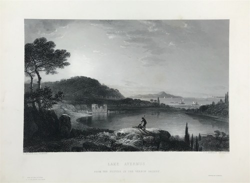Stampa incisa lago averno - incisa,