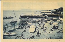 Cartolina ill. PORTICI. Bagni Lido Dorato. 3.8.1941. Bollo asportato