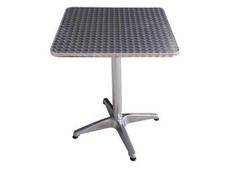 TAVOLI TAVOLO BAR ALU SQUARE IN ALLUMINIO CM.60x60xH70 ARREDO CASA GIARIDNO