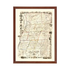 Vecchia mappa della contea di