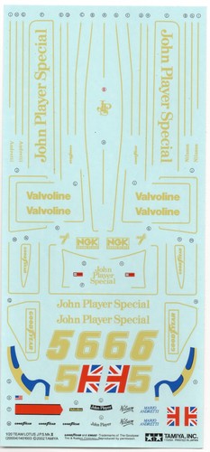 Lotus decals 20 - decals, tamiya