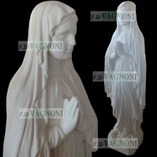 Statua Madonna di Lourdes Lourd cm 130 in cemento marmo e pietra esterno interno